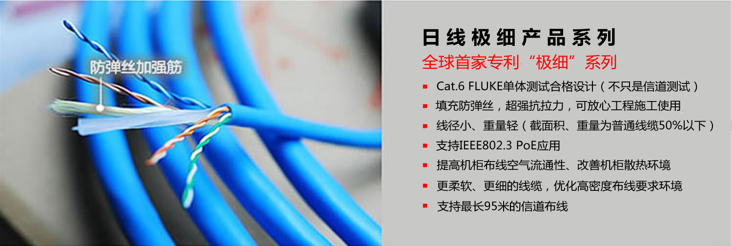 SMART60 细径系列|SPG6 细径跳线|SPG6-PC-L 568B|28AWG UTP|日线综合布线官网